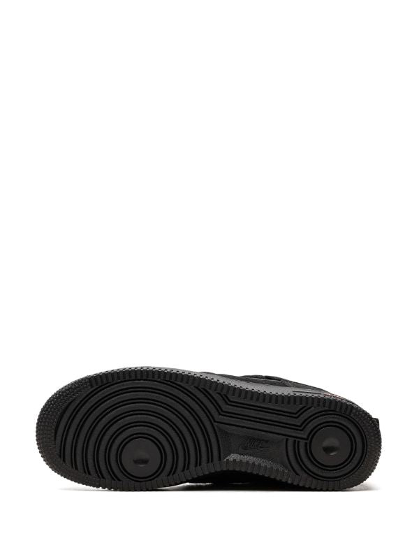 NIKE AIR FORCE 1 LOW MULT SWOOSH BLACK