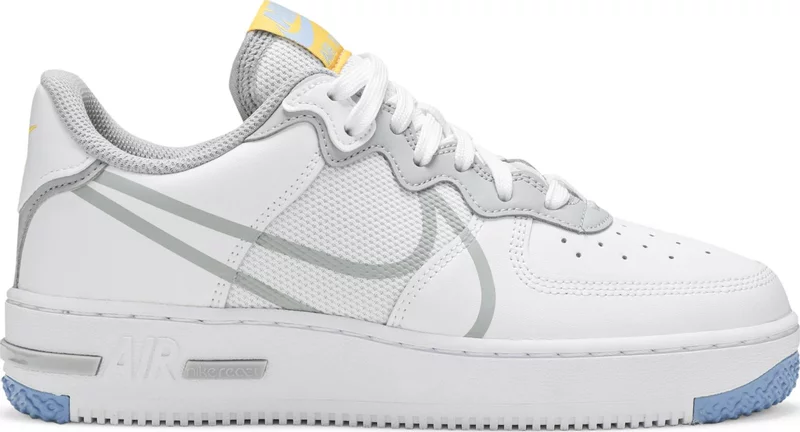 NIKE AIR FORCE 1 REACT LIGHT SMOKE GREY