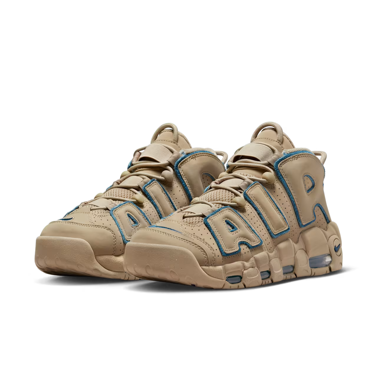 NIKE AIR MORE UPTEMPO LIMESTONE VALERIAN BLUE
