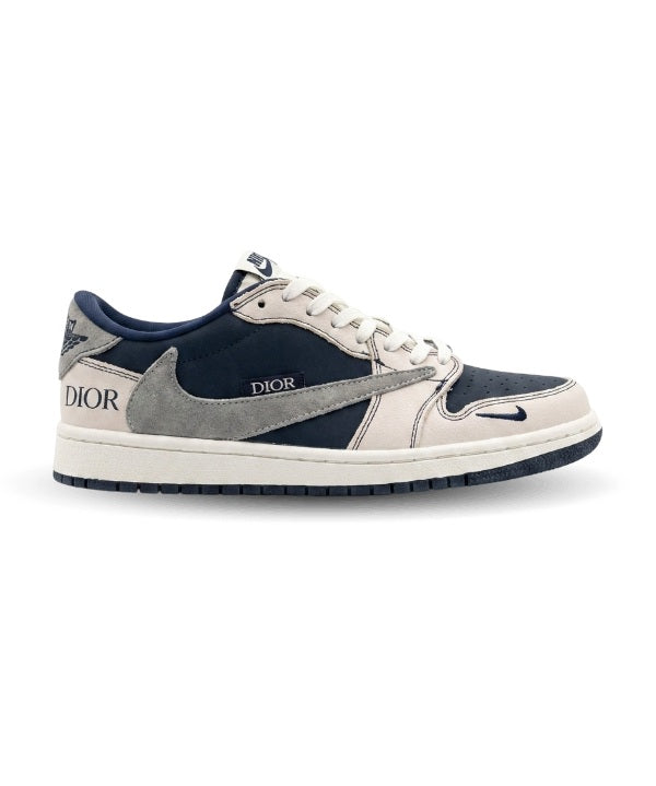NIKE AIR JORDAN 1 LOW DIOR x TRAVIS SCOTT NAVY BLUE
