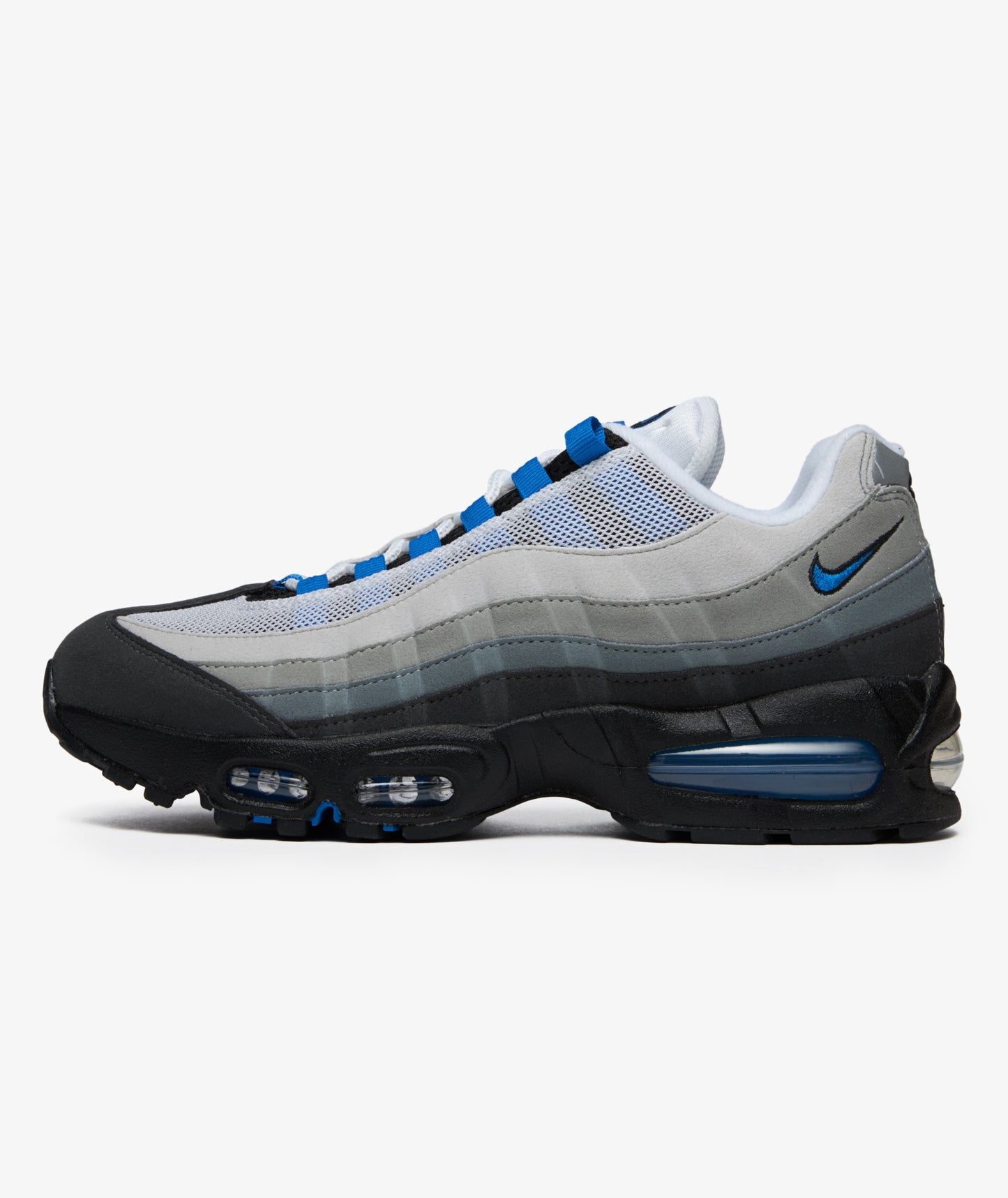NIKE AIR MAX 95 COOL GREY AND BLUE SPARK