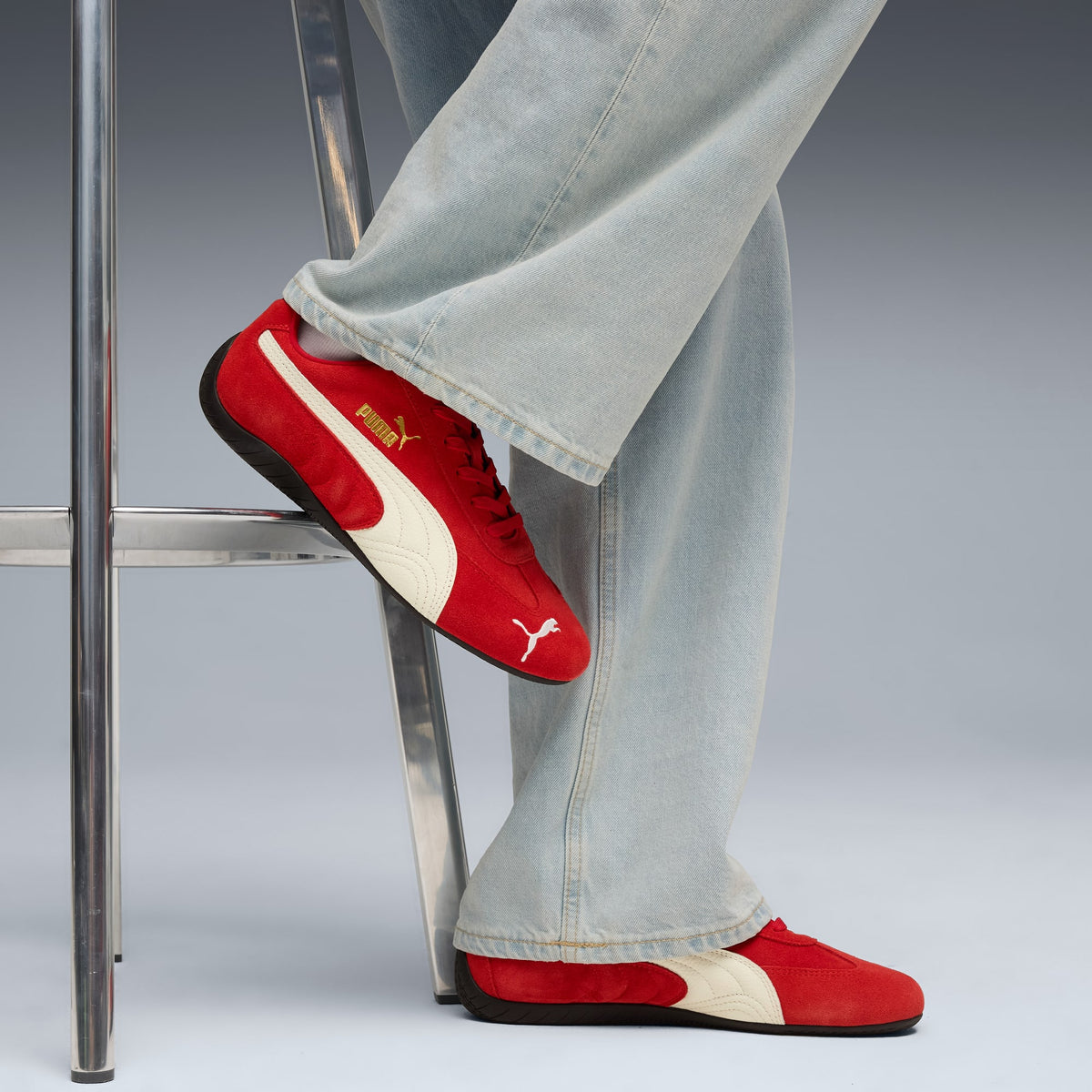 PUMA RED SPEEDCAT TRAINERS