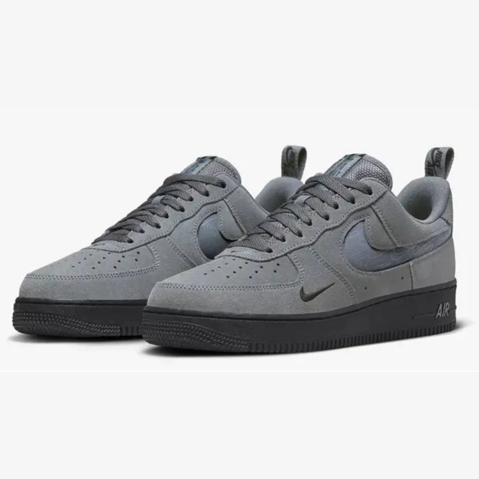 NIKE AIR FORCE 1 LOW 07 LV8 REFLECTIVE SWOOSH COOL GREY